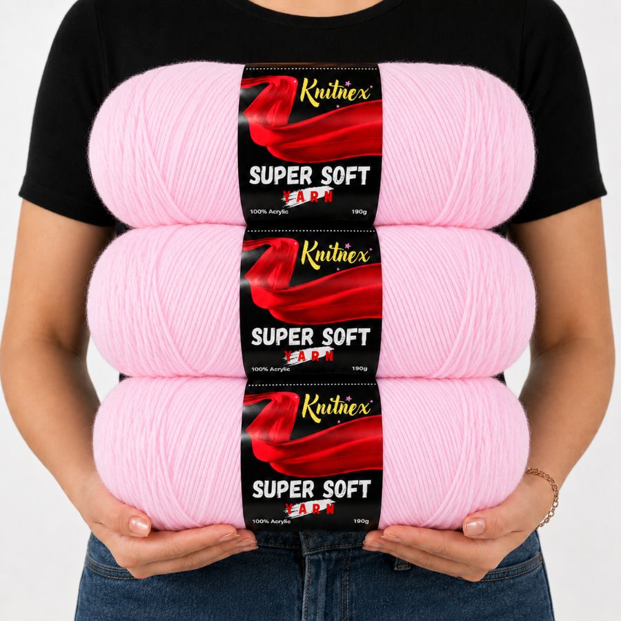 Fil acrylique 3 pelotes 570g,  - Woven Scarf Blanket avis et prix