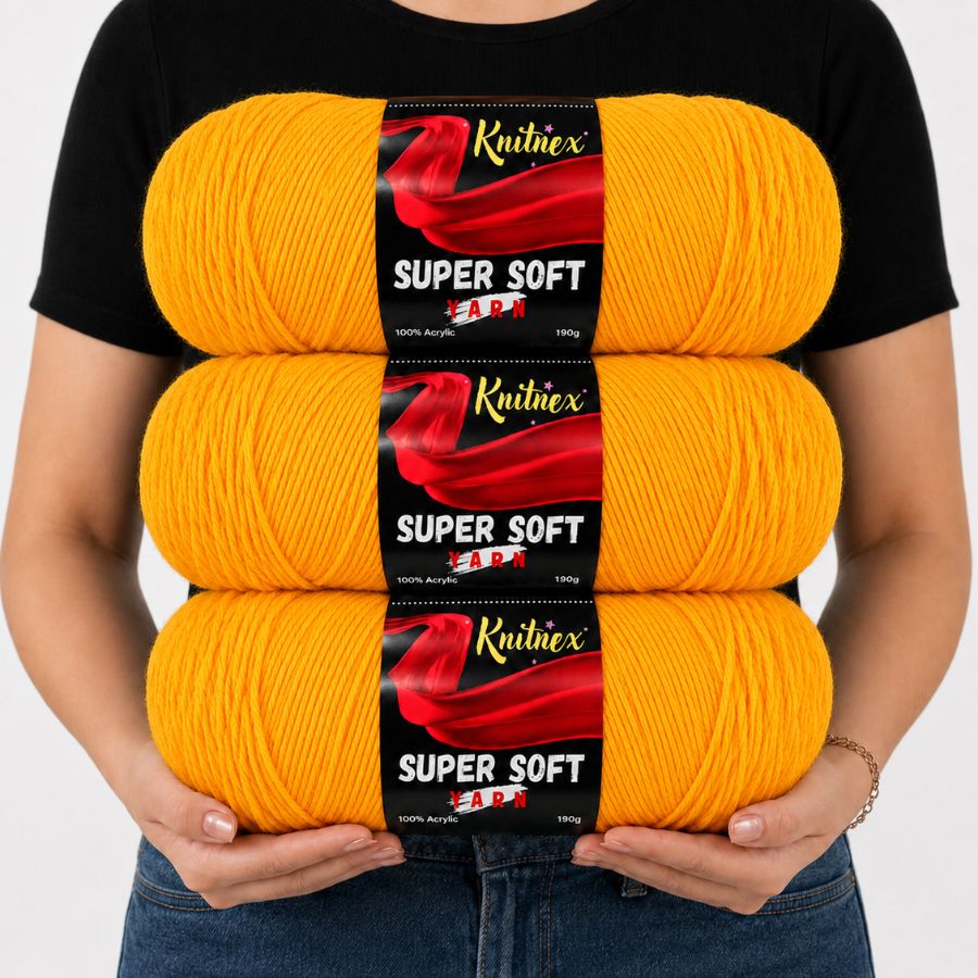 Fil acrylique 3 pelotes 570g,  - Woven Scarf Blanket avis et prix
