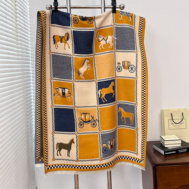 Poncho de luxe chaud en cachem - Woven Scarf Blanket avis et prix